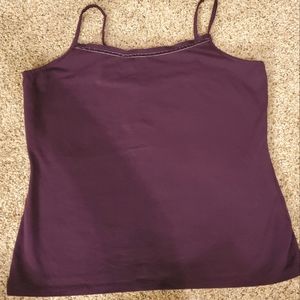 Boden Tank top velvet detail